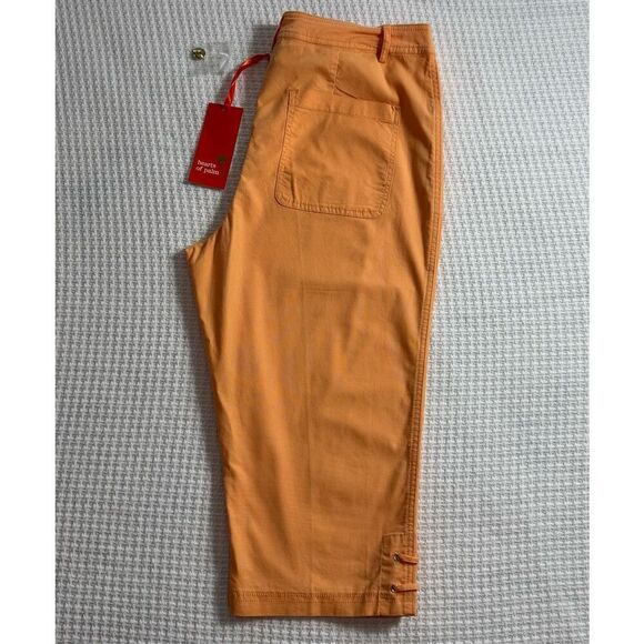HEARTS OF PALM Women’s SIZE 10 Light Orange Capri - Picture 5 of 5